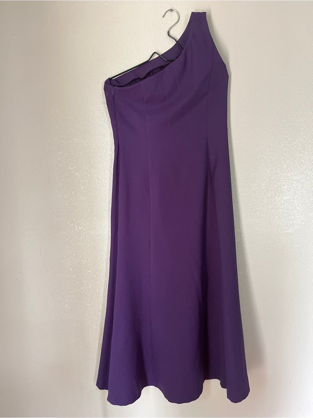 Together Elegant One-Shoulder Purple Evening Dress - Picture 5 of 9
